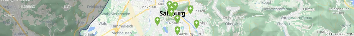 Kartenansicht für Apotheken-Notdienste in der Nähe von Nonntal (Salzburg (Stadt), Salzburg)